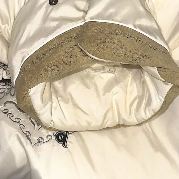 Vintage Bogner heavily embroidered Elephant Design white ski jacket 4 - Picture 12 of 14